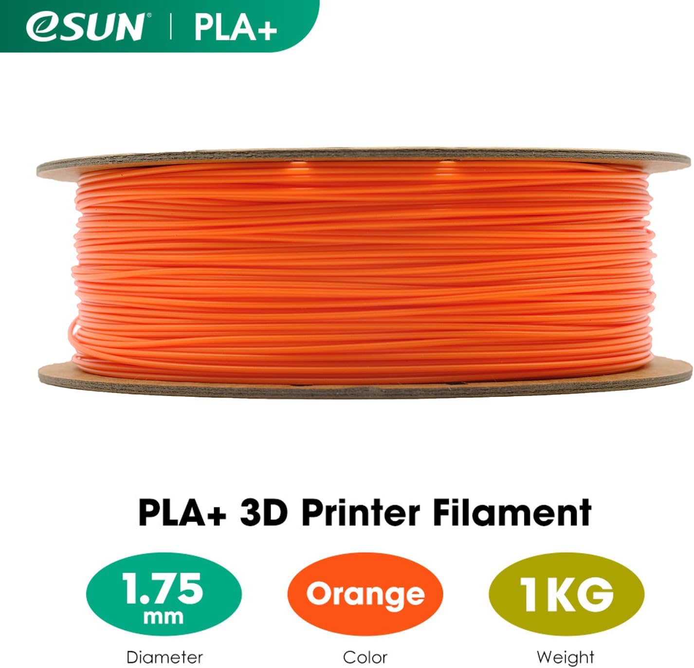 ANYCUBIC PLA+ Filament 1.75mm, PLA Plus, Maßgenauigkeit +/-0,02mm, Hohe Zähigkeit und Präzision -3D-Druckmaterialien, RFID für Intelligentes Drucken,1KG Schwarz