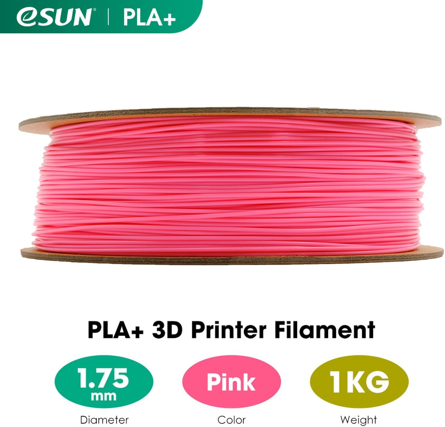 ANYCUBIC PLA+ Filament 1.75mm, PLA Plus, Maßgenauigkeit +/-0,02mm, Hohe Zähigkeit und Präzision -3D-Druckmaterialien, RFID für Intelligentes Drucken,1KG Schwarz